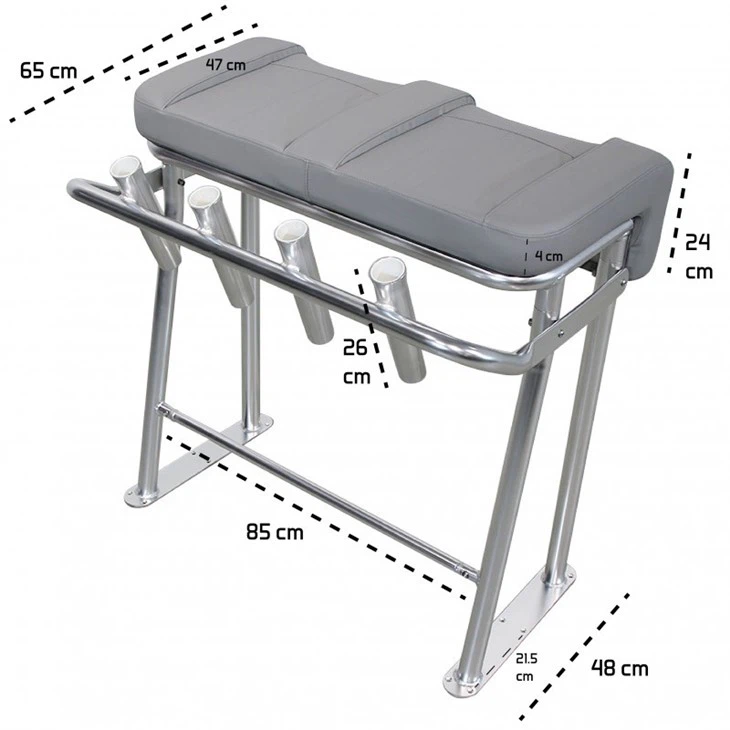 Leaning Post With Fishing Rod Holders